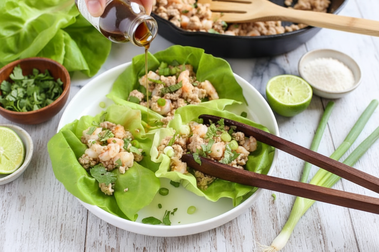 Chicken and Shrimp Laap (Larb)