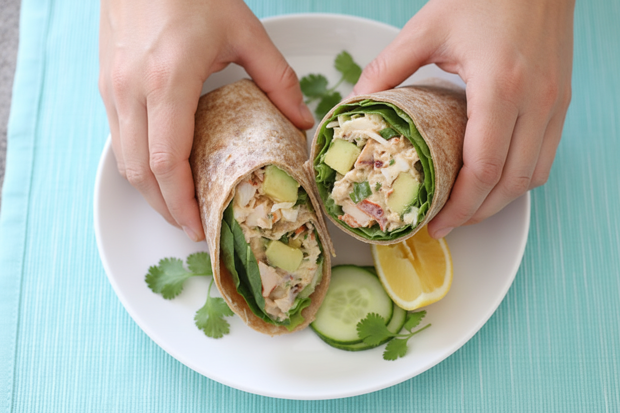 Chipotle Lobster and Avocado Wrap
