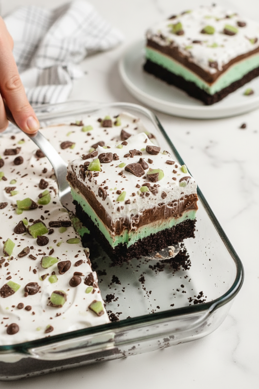 Chocolate Mint Lasagna