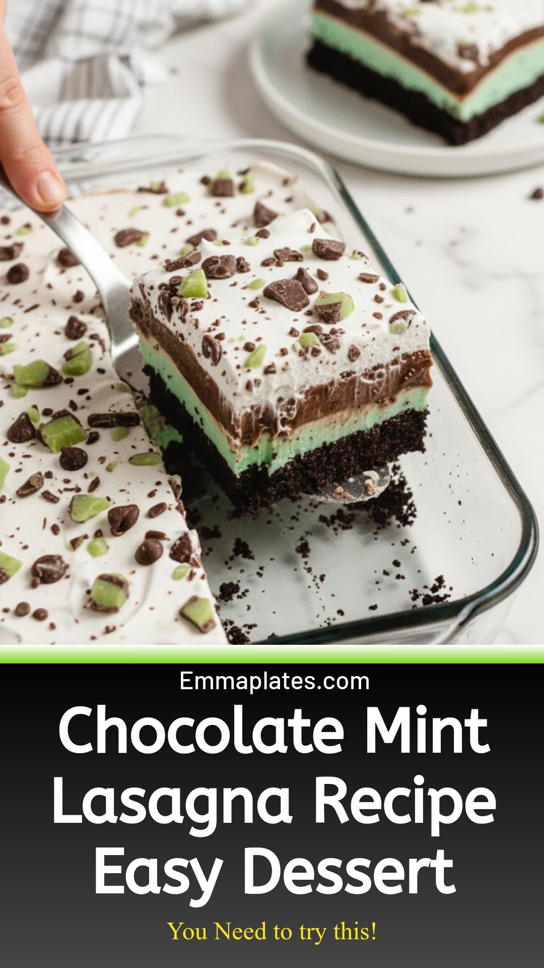Chocolate Mint Lasagna