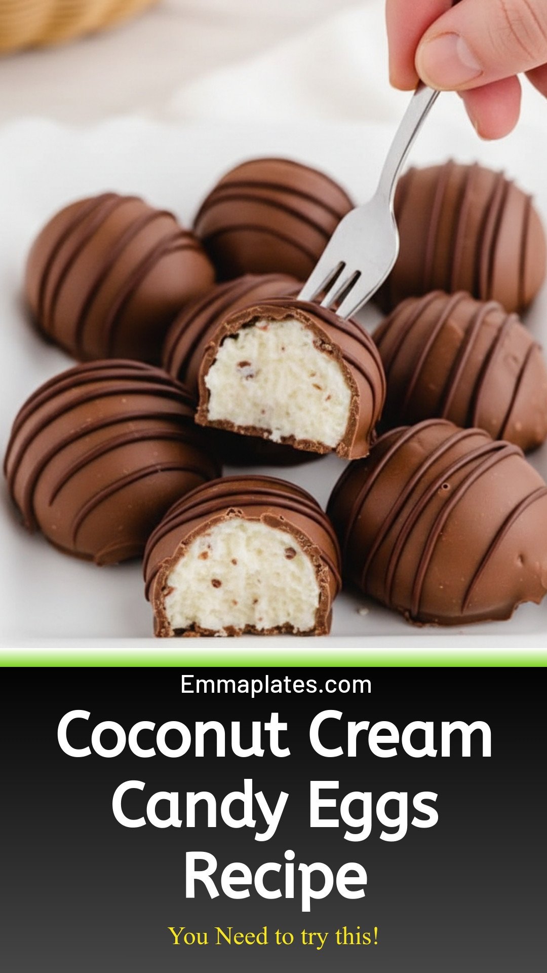 Coconut Cream Candy Eggs