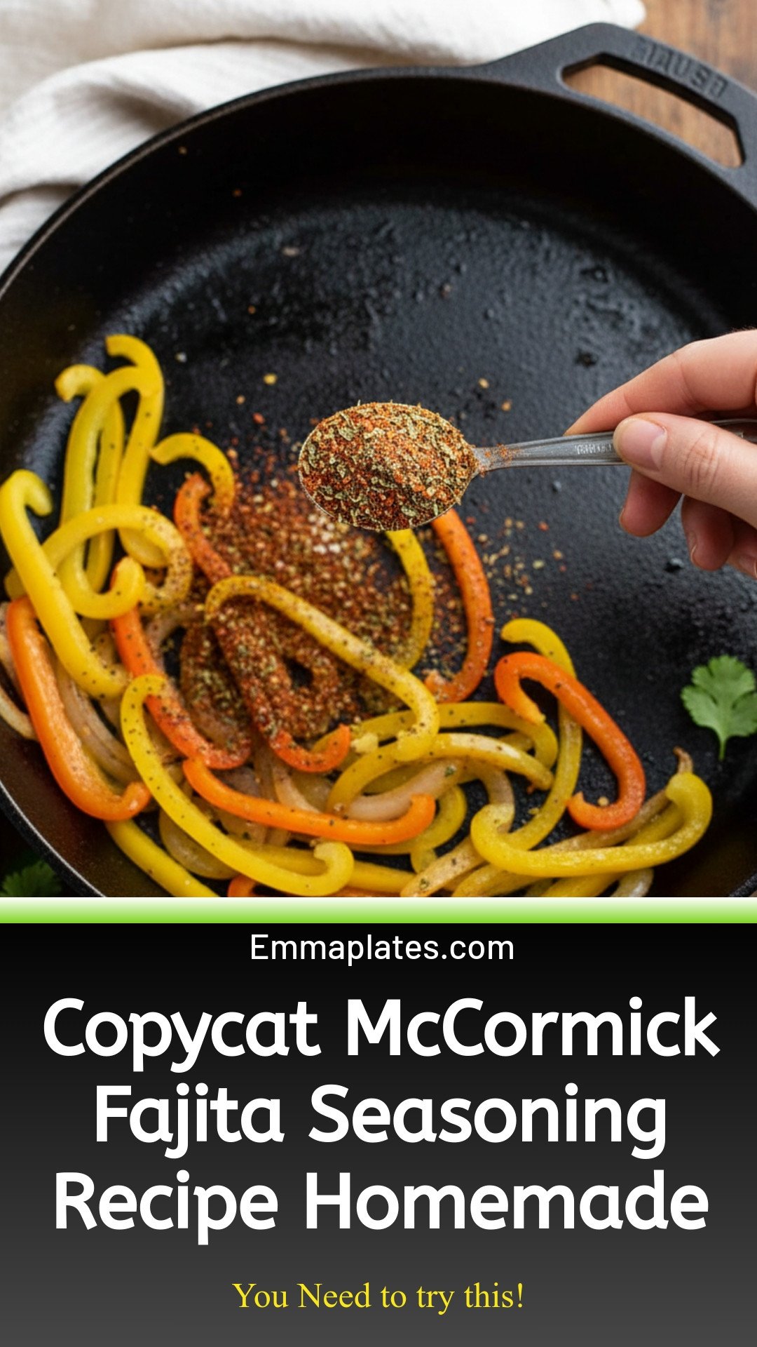 Homemade Fajita Seasoning Recipe (McCormick's Copycat)