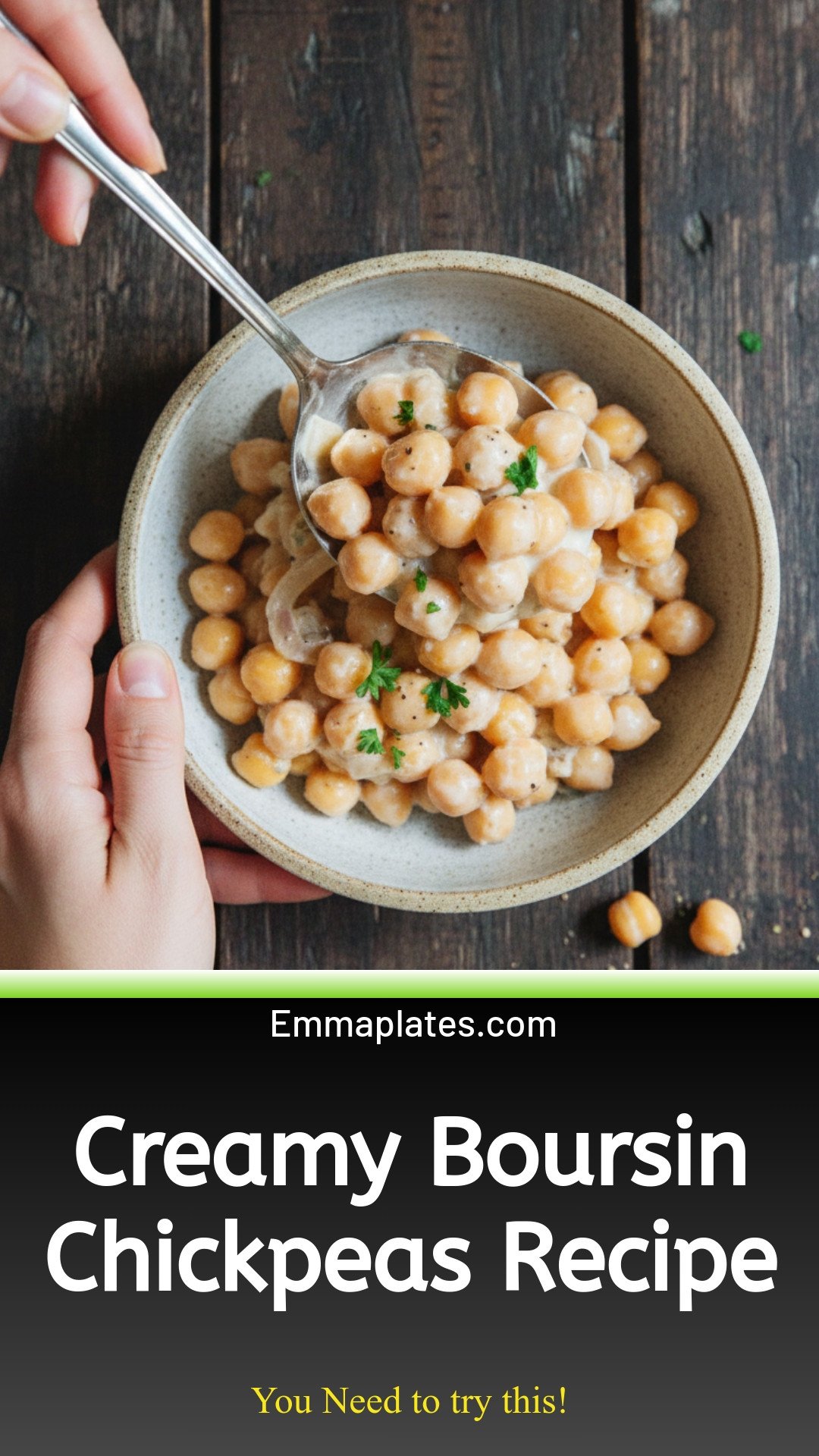 Creamy Boursin Chickpeas