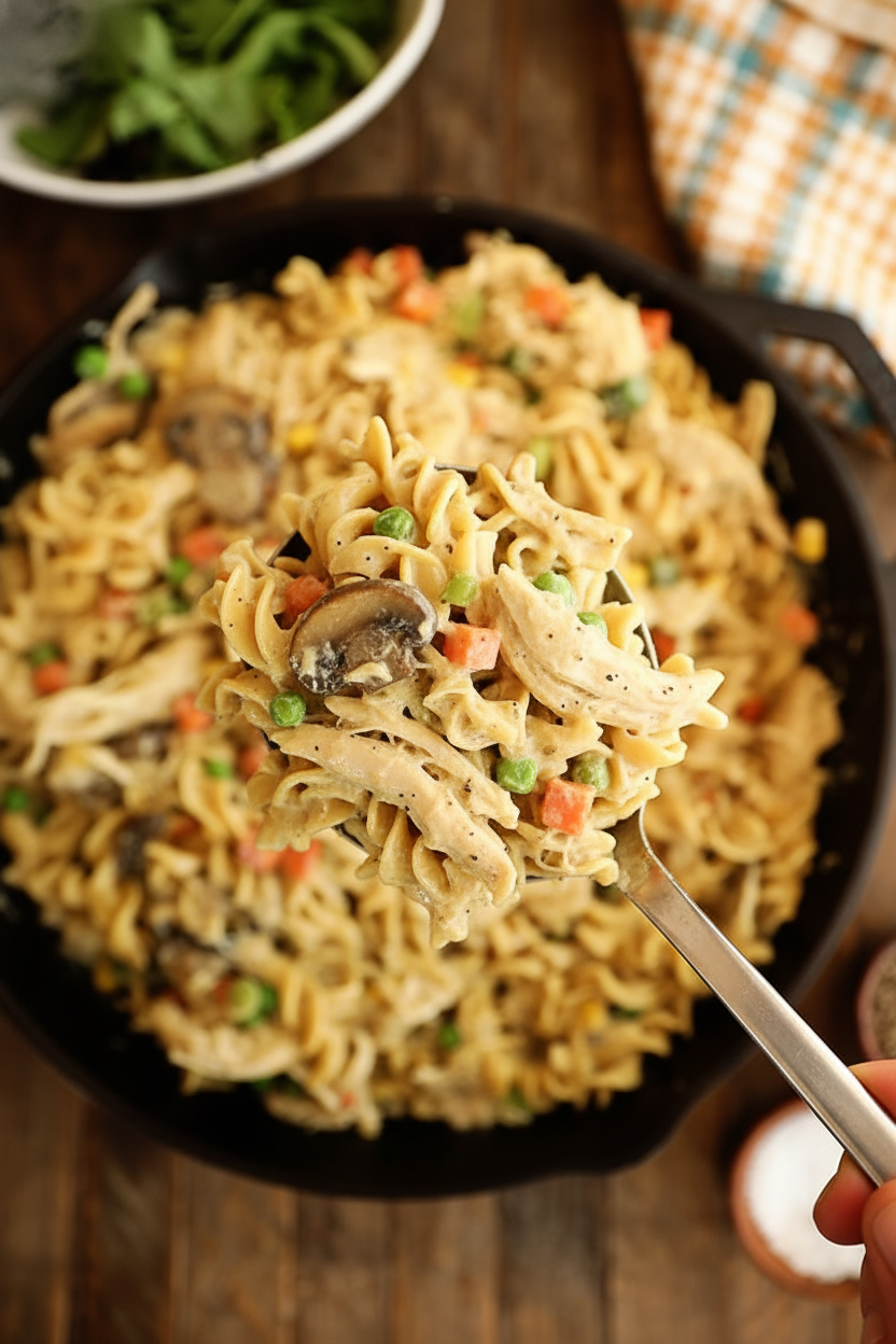 Creamy Chicken Noodle Bake