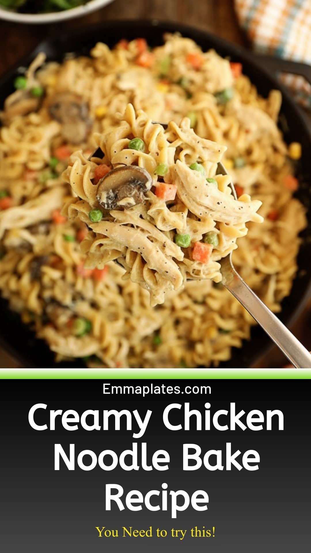 Creamy Chicken Noodle Bake