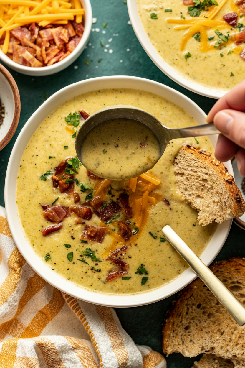 Creamy Green and White Soup