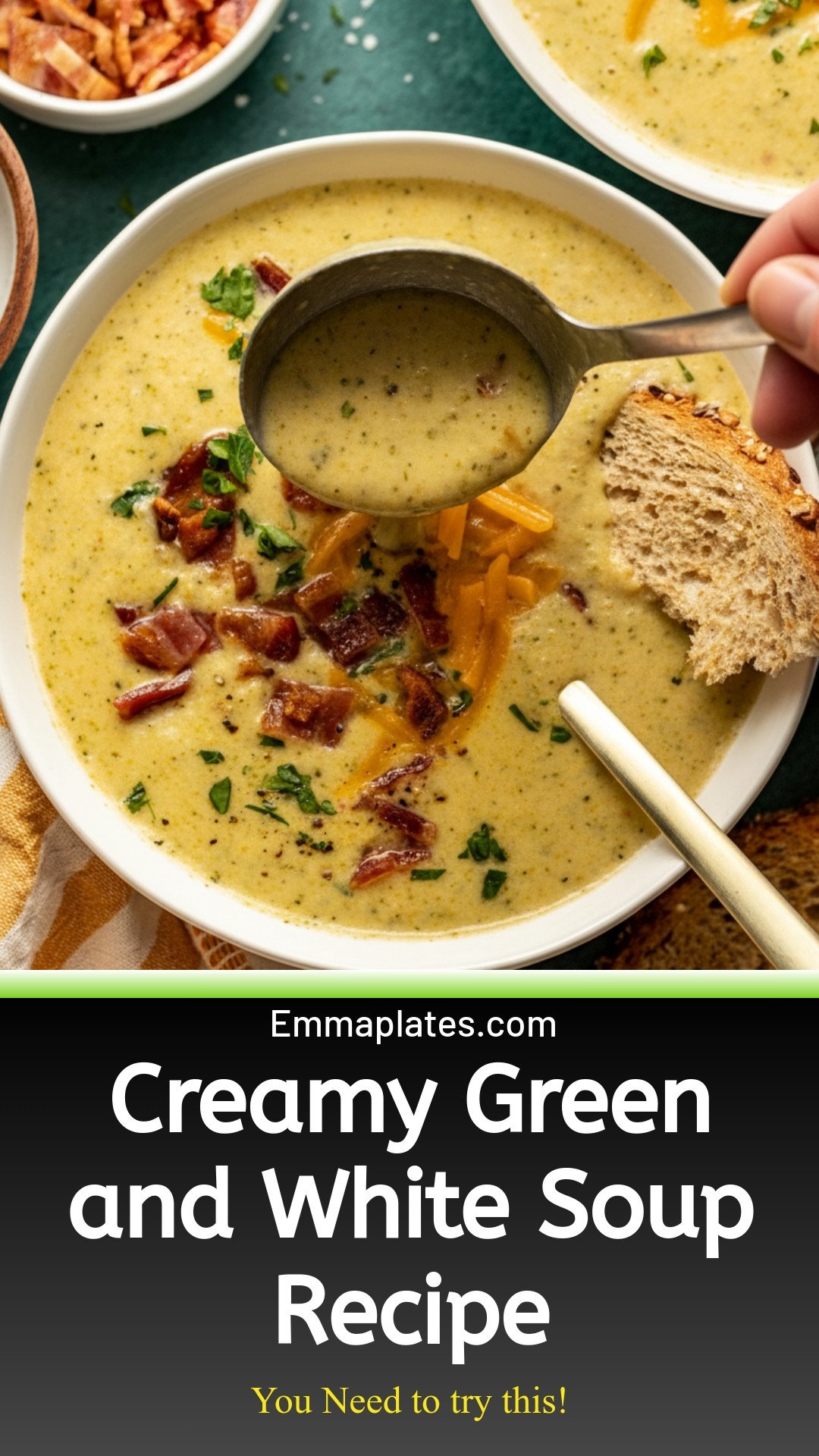 Creamy Green and White Soup