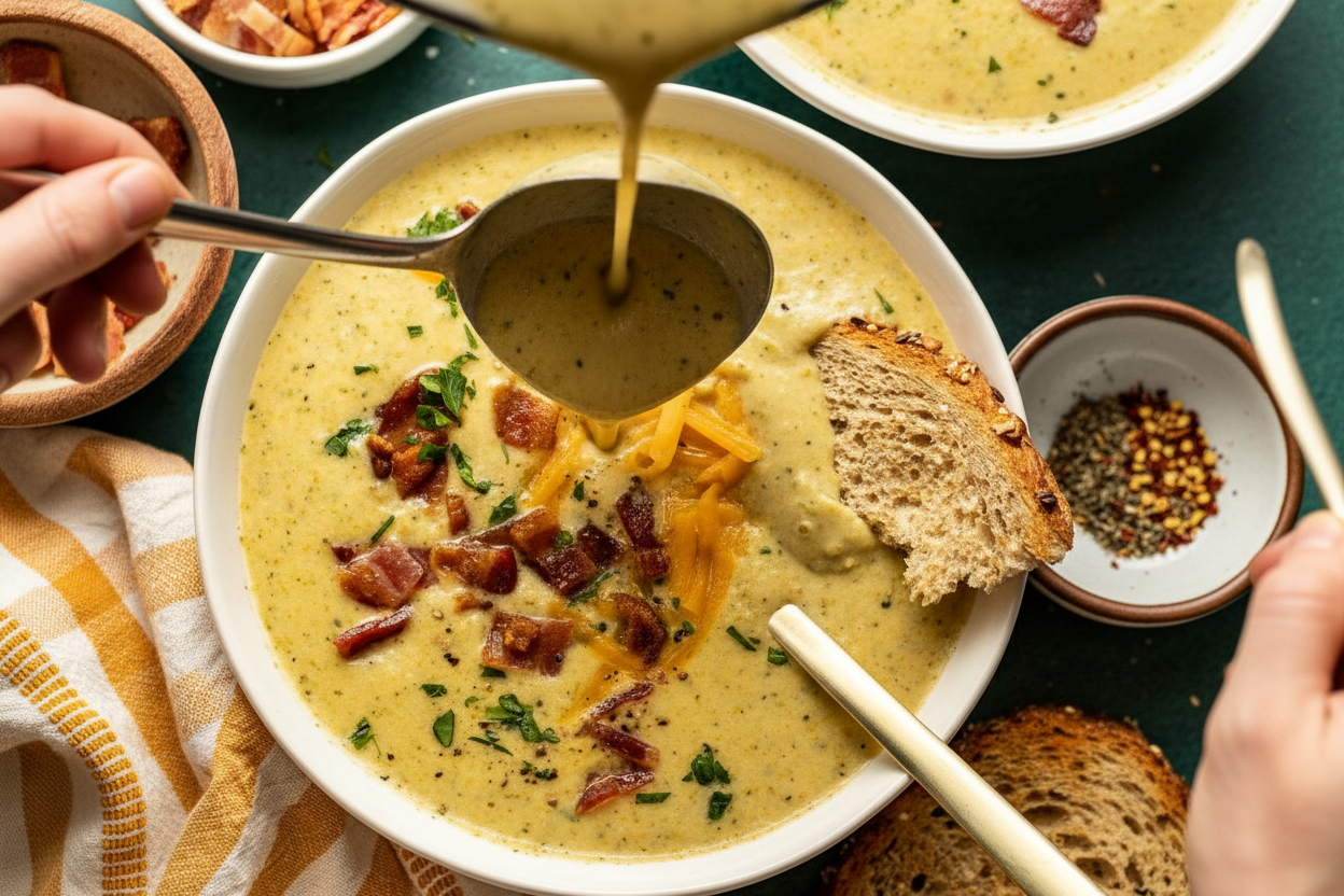 Creamy Green and White Soup