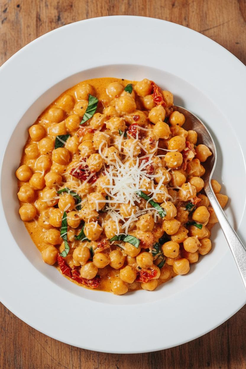 Marry Me Chickpeas (With Creamy Tuscan Sauce)