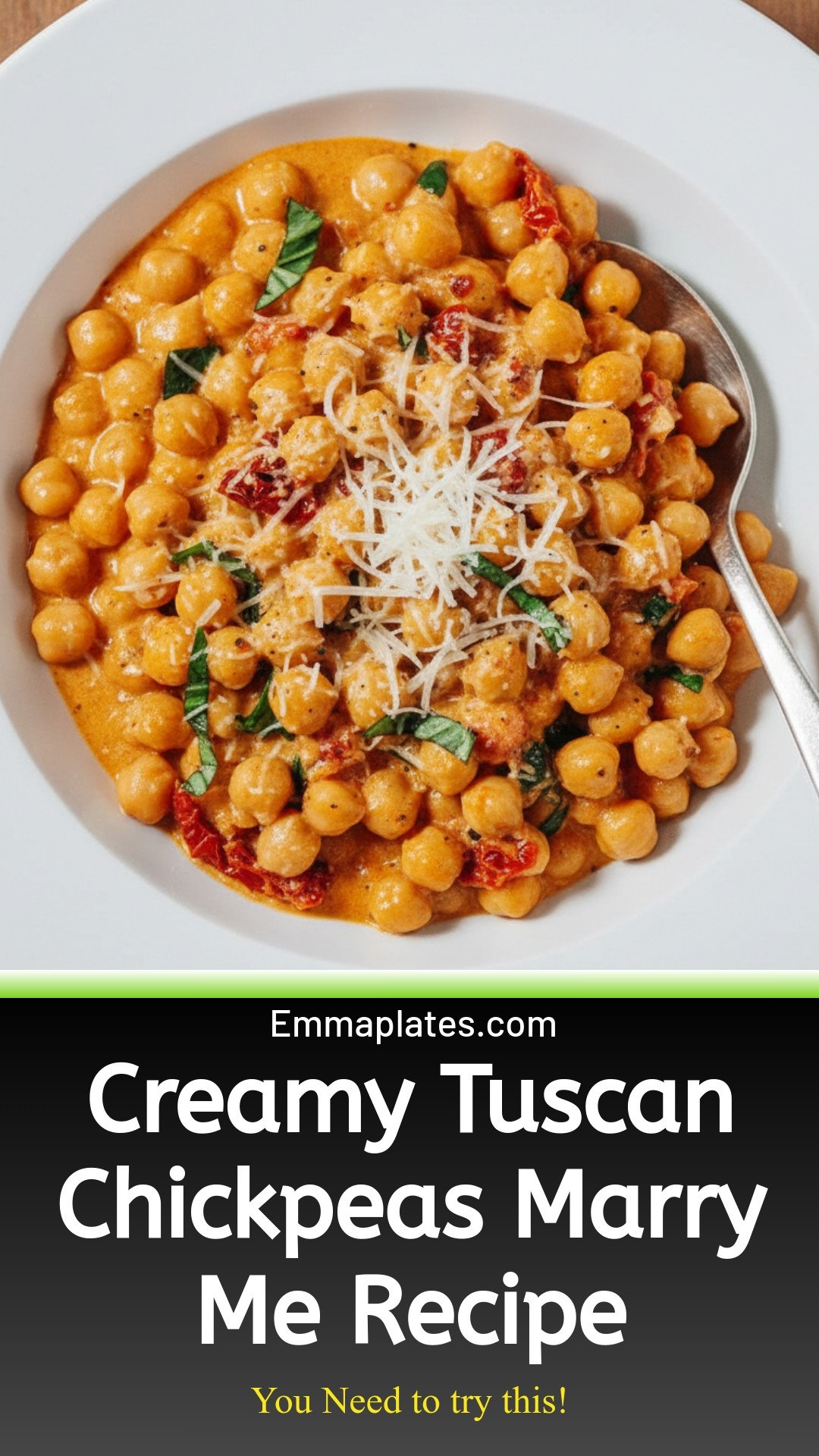 Marry Me Chickpeas (With Creamy Tuscan Sauce)