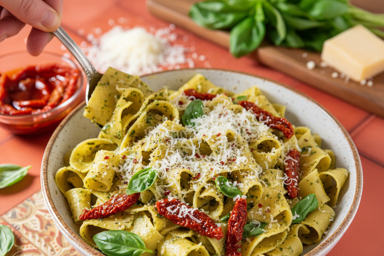Marry Me Pesto Pasta (In A Creamy Tuscan Sauce)