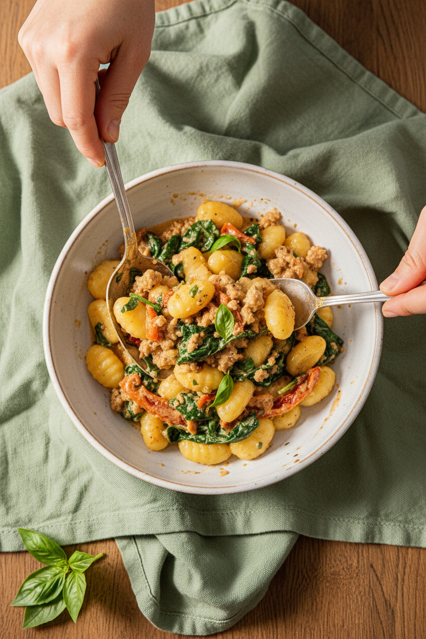 Vegetarian Marry Me Gnocchi (In Creamy Tuscan Sauce)