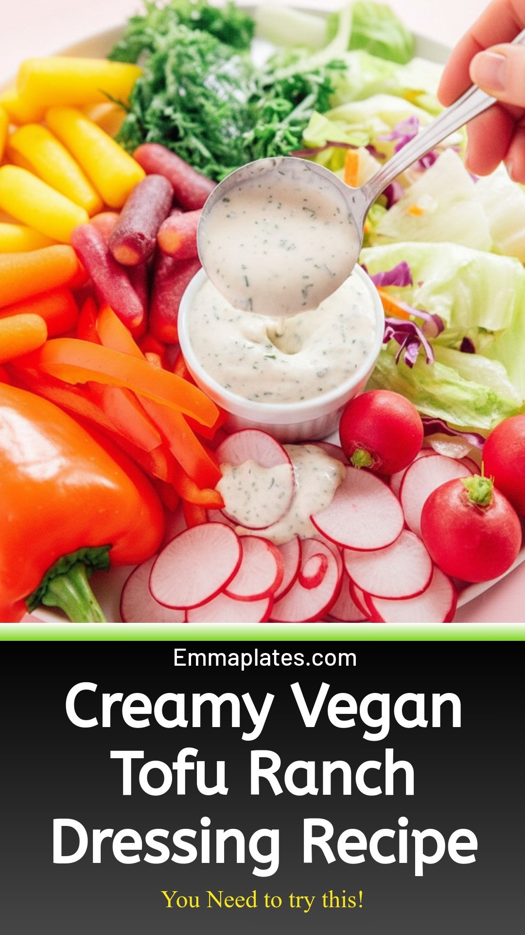 Vegan Ranch Dressing (With Tofu!)