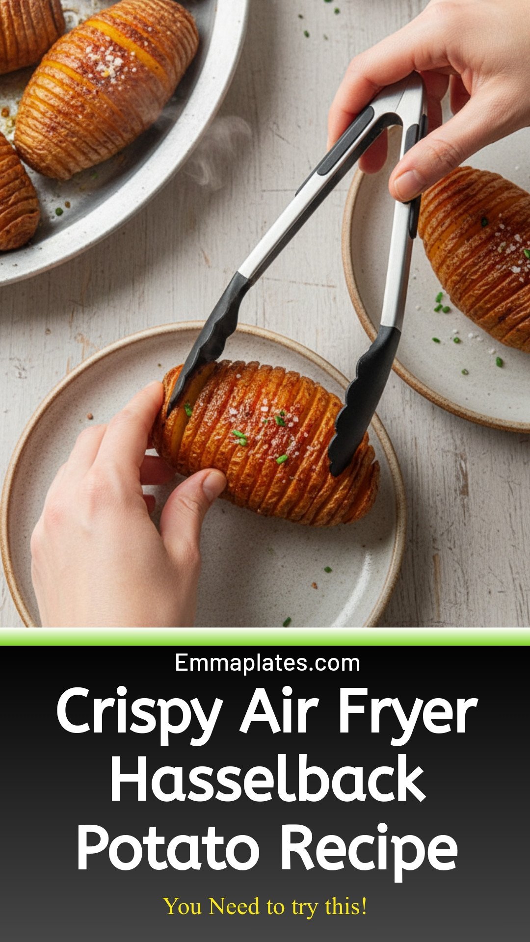 Air Fryer Hasselback Potatoes