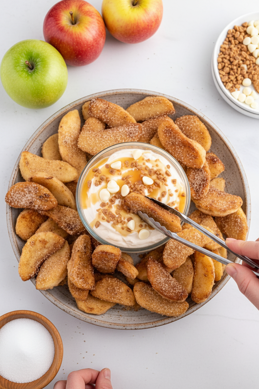 Crispy Cinnamon Apple Sticks