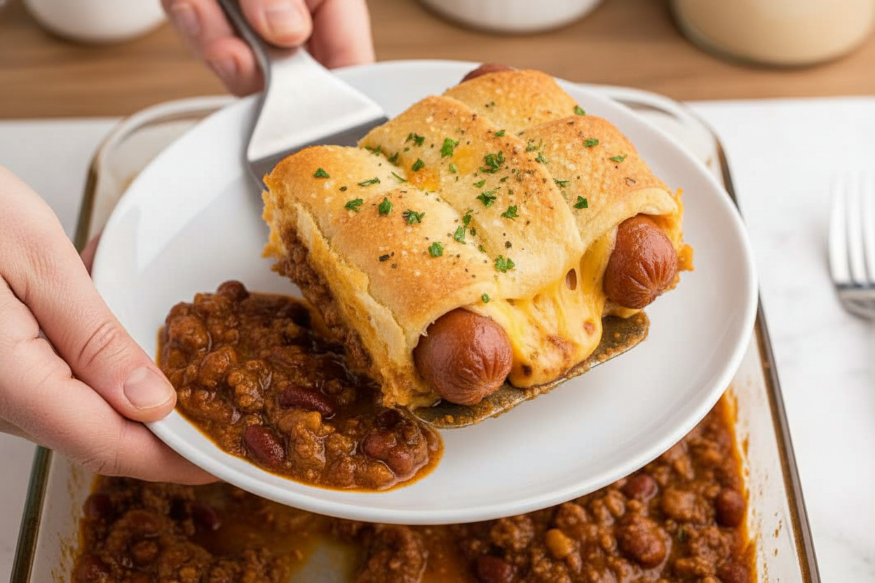 Easy Chili Cheese Dog Casserole Recipe