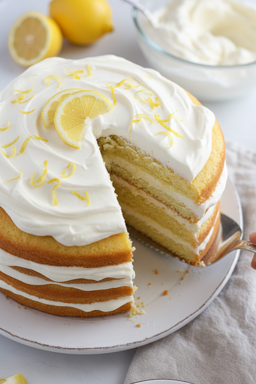 Easy Lemon Cream Cake