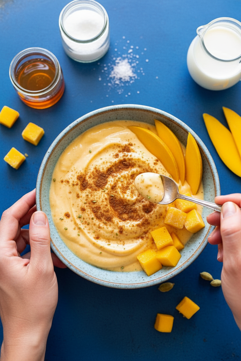 How To Make A Mango Lassi (4 Ingredients)