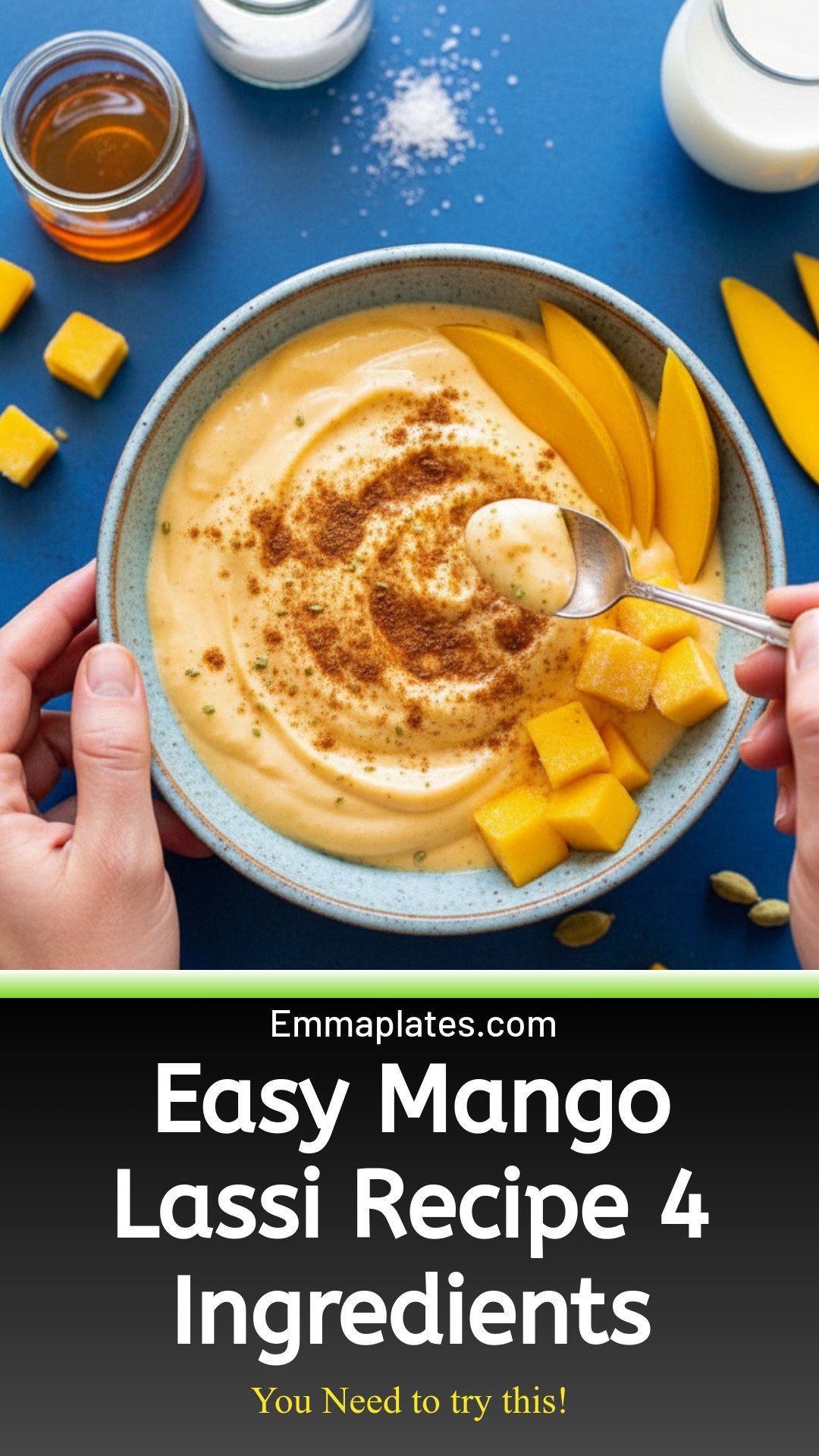 How To Make A Mango Lassi (4 Ingredients)