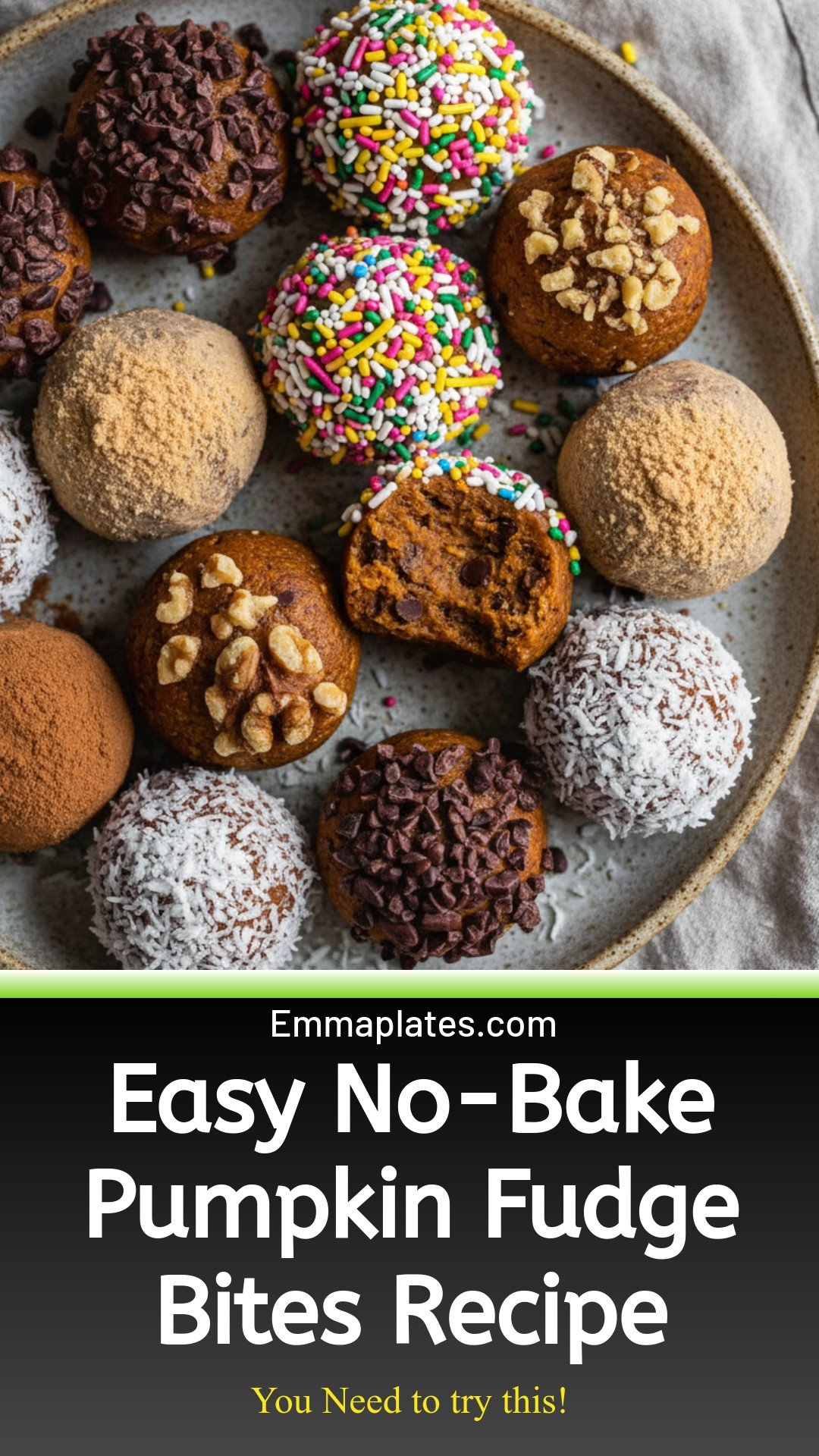 No-Bake Pumpkin Fudge Bites