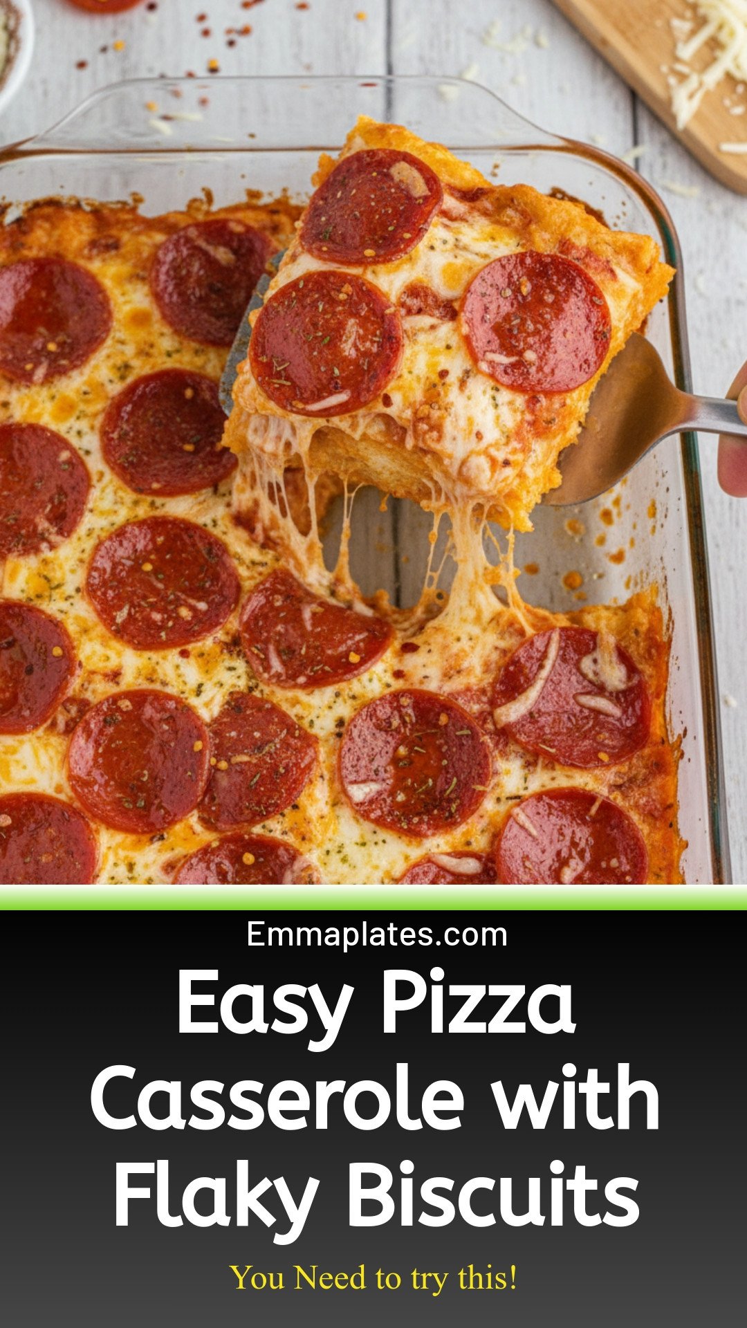 Pizza Casserole with Biscuits