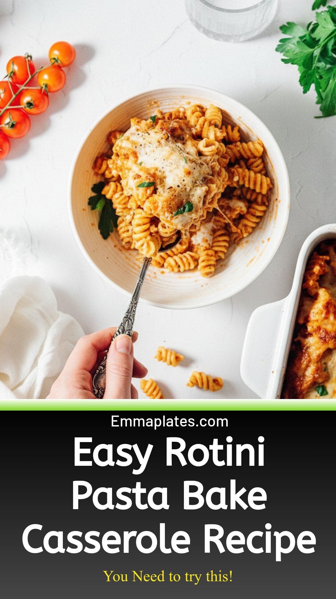 Rotini Pasta Bake Casserole (Easy Recipe!)