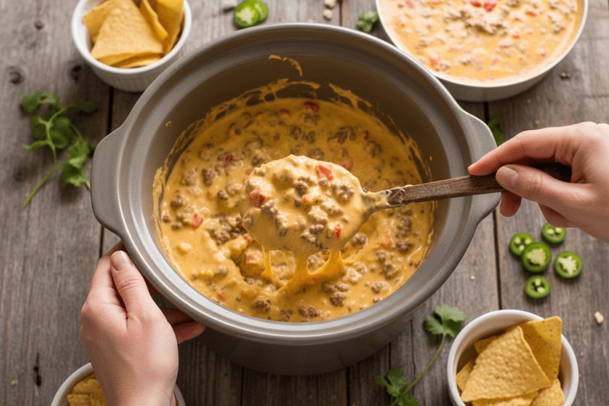 Slow Cooker Rotel Dip