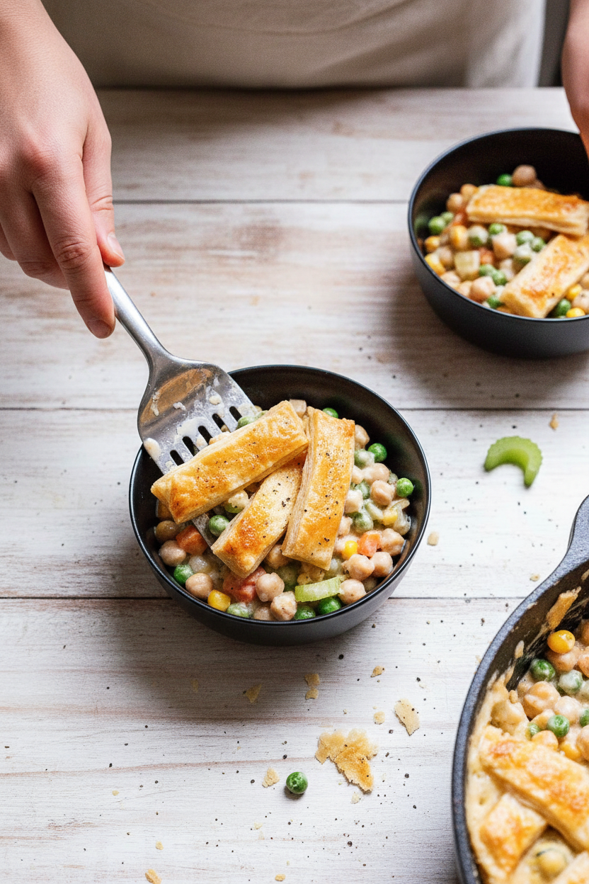 Easy Chickpea Pot Pie (Vegetarian, 1 Pan) 