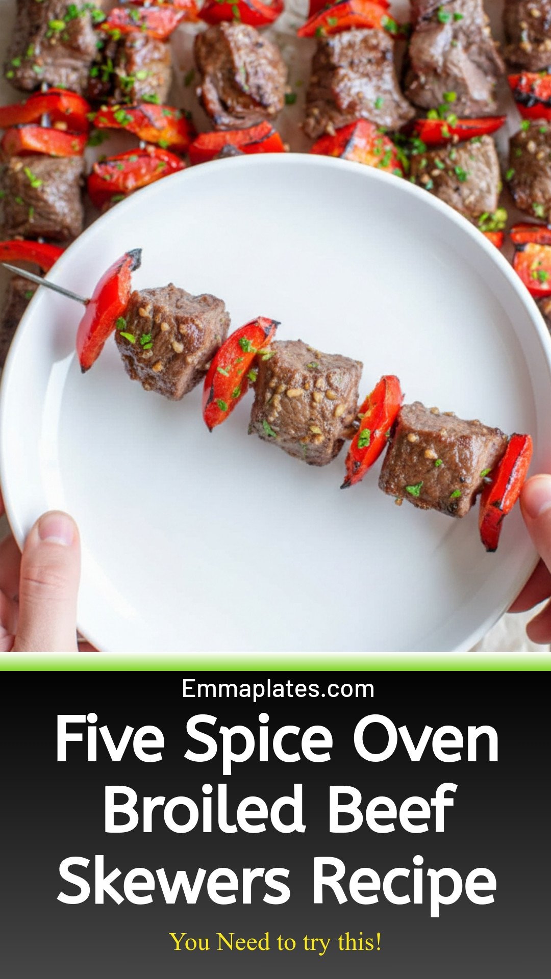 Five-Spice Oven Broiled Beef Skewers