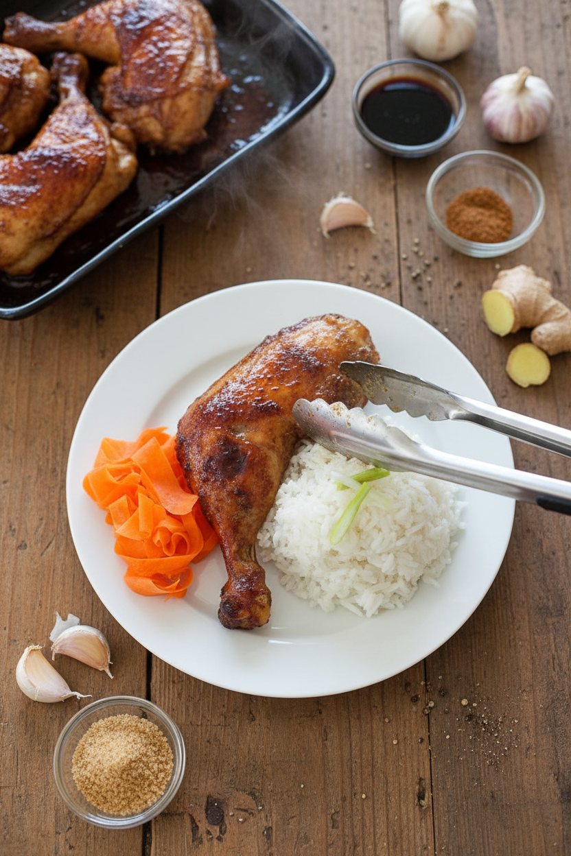 Five Spice Roasted Chicken Legs