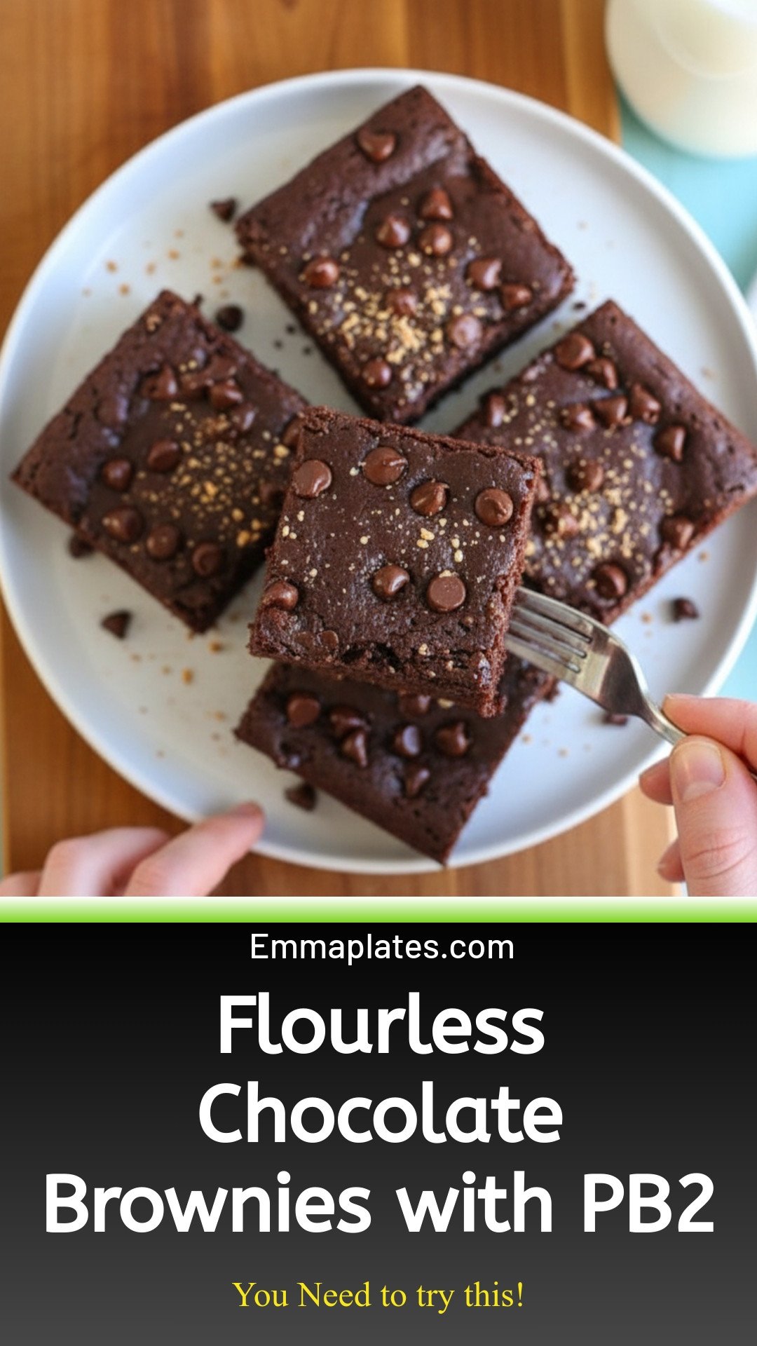 PB2 Flourless Chocolate Brownies