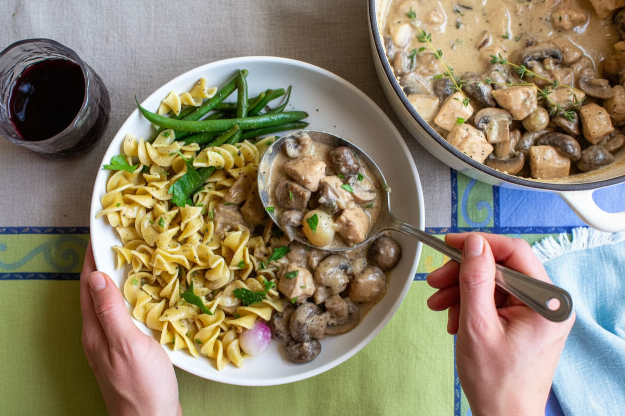 French-Style Crock Pot Chicken Fricassee Recipe