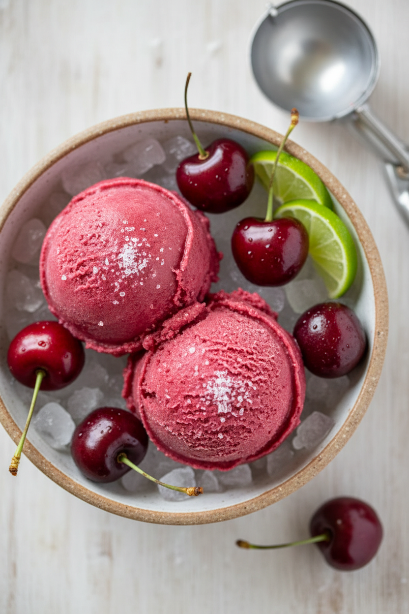 Fresh Cherry Sorbet