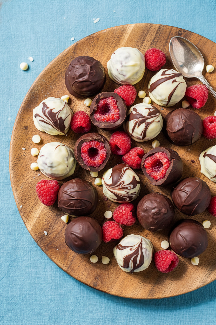 Frozen Chocolate Raspberries (Tru Fru Copycat!)