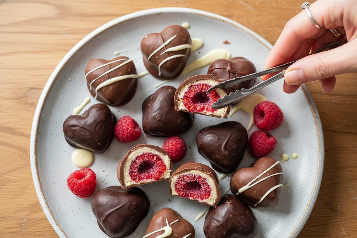 Frozen Chocolate Raspberries (Tru Fru Copycat!)