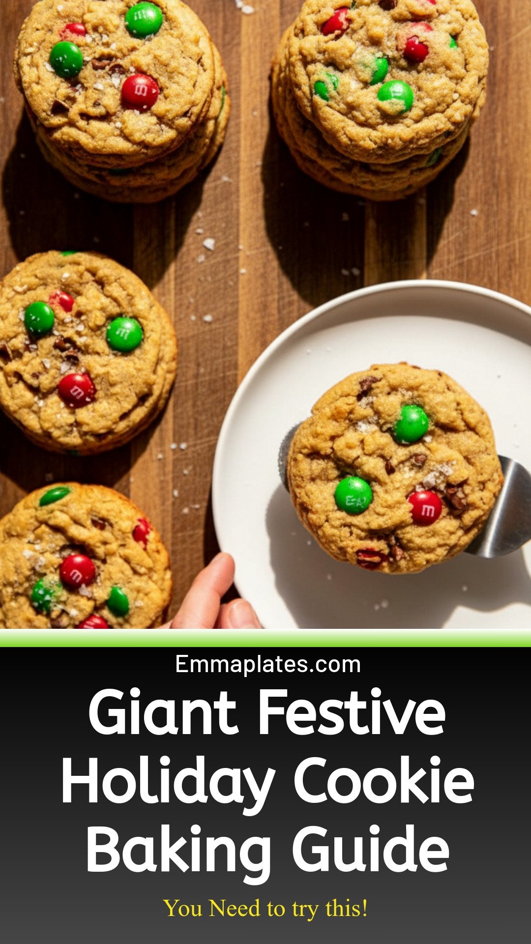 Giant Festive Holiday Cookies