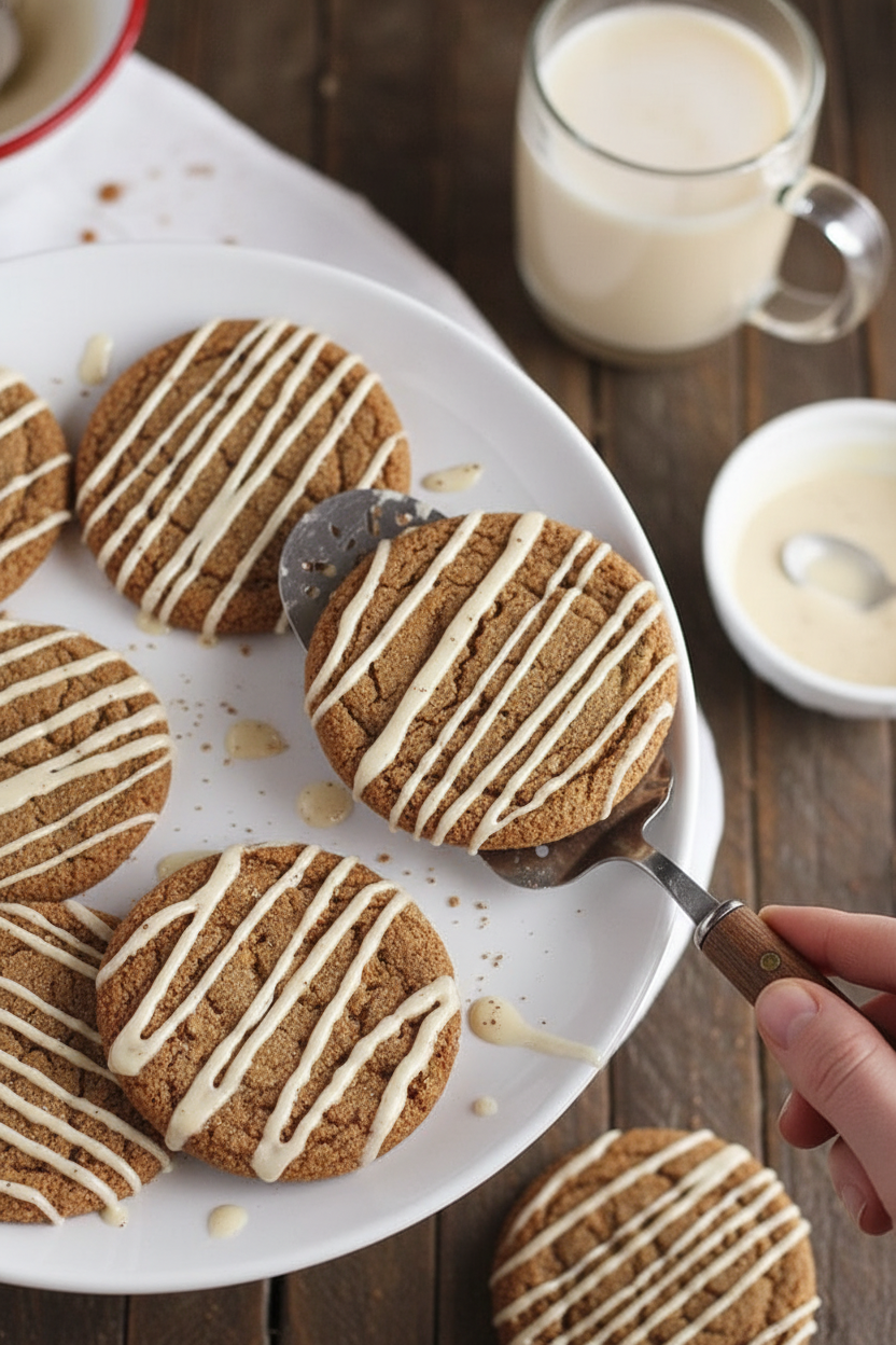 Gingerbread with Eggnog Glaze