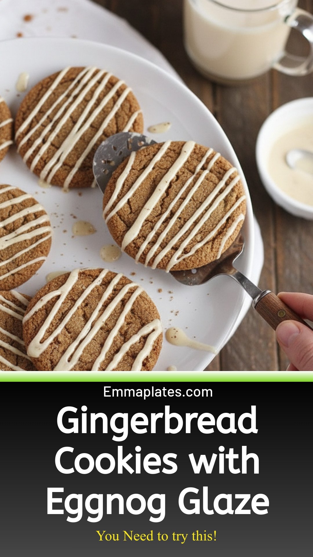 Gingerbread with Eggnog Glaze