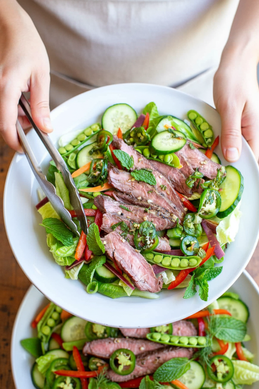 Easy Grilled Thai-Style Flank Steak Salad Recipe