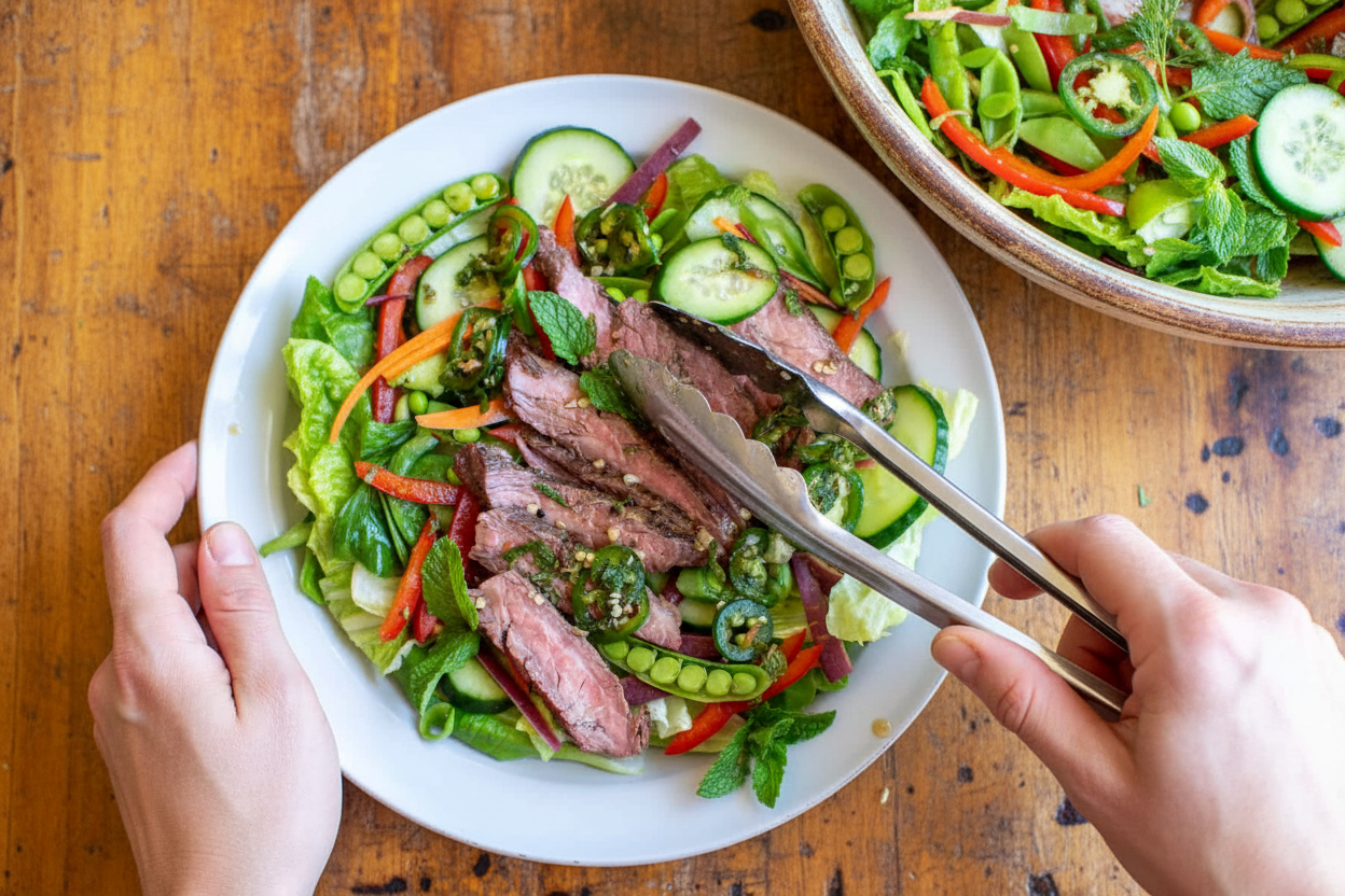 Easy Grilled Thai-Style Flank Steak Salad Recipe