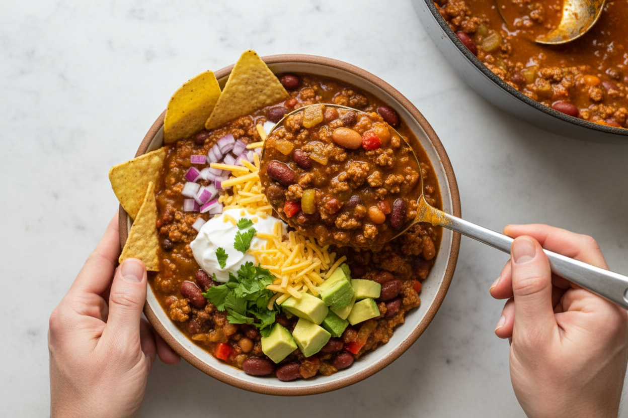 Pumpkin Chili with Ground Beef
