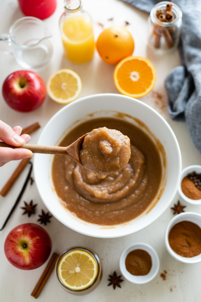 No Sugar Added Homemade Applesauce