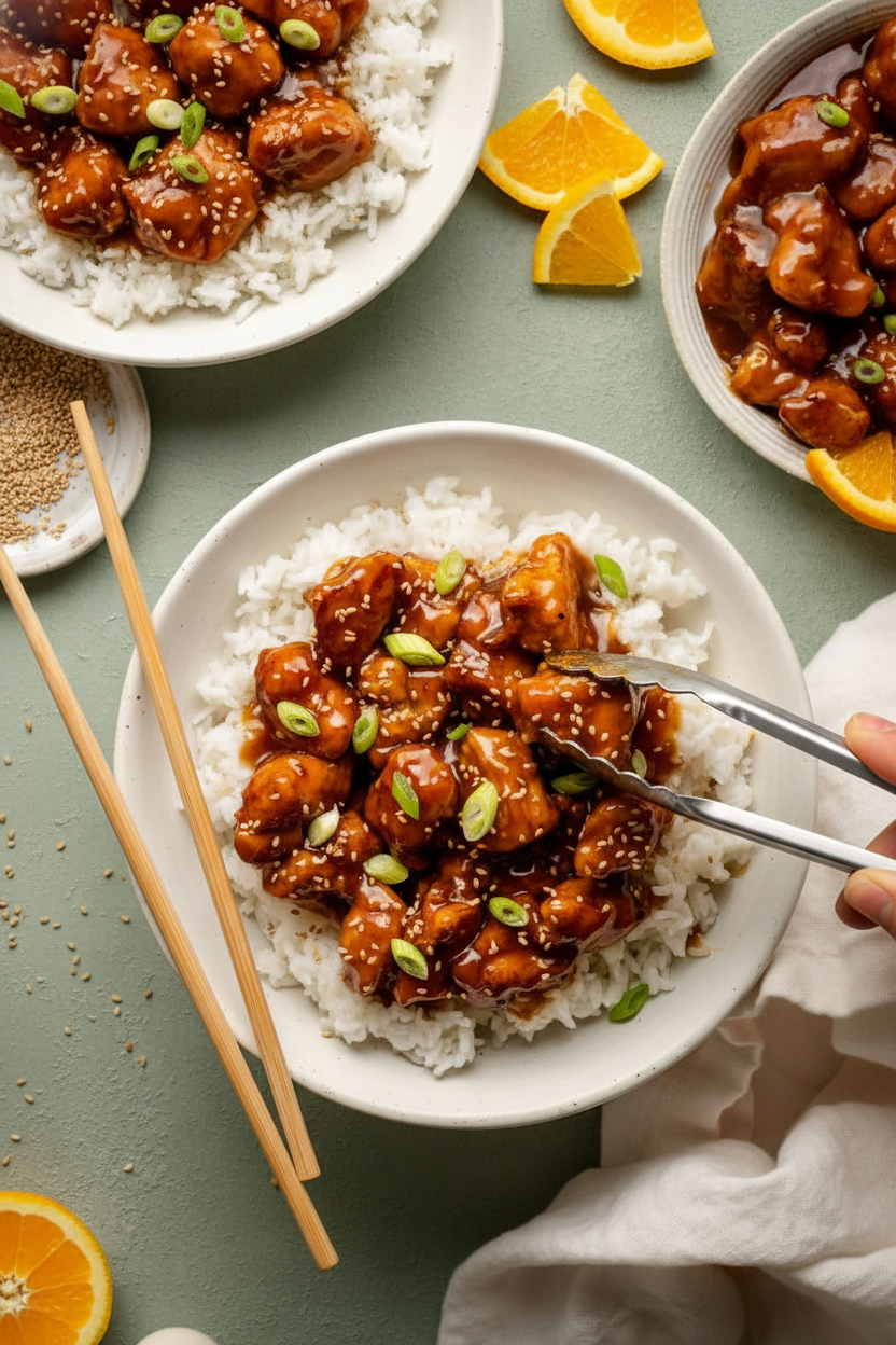Copycat Panda Express Orange Chicken