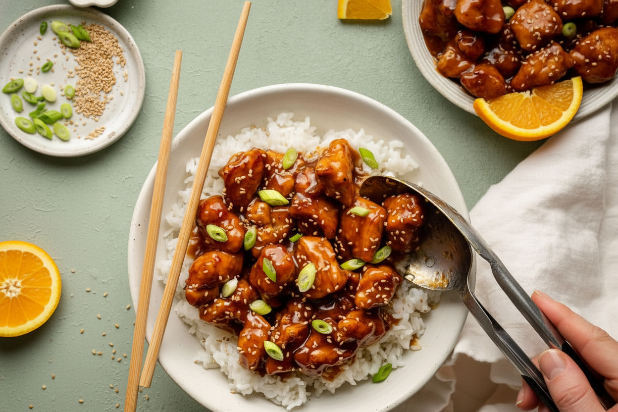 Copycat Panda Express Orange Chicken