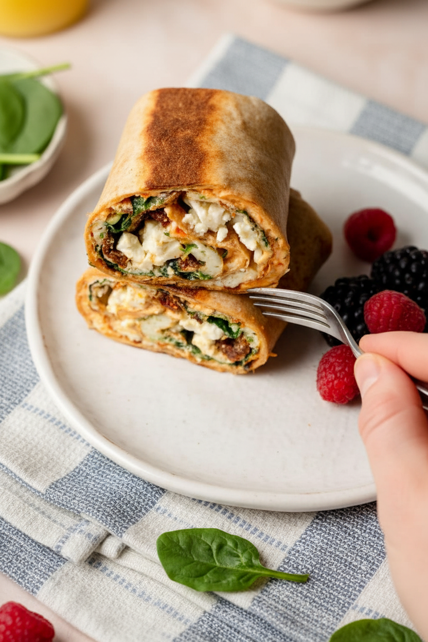 Copycat Starbucks Spinach Feta Wrap