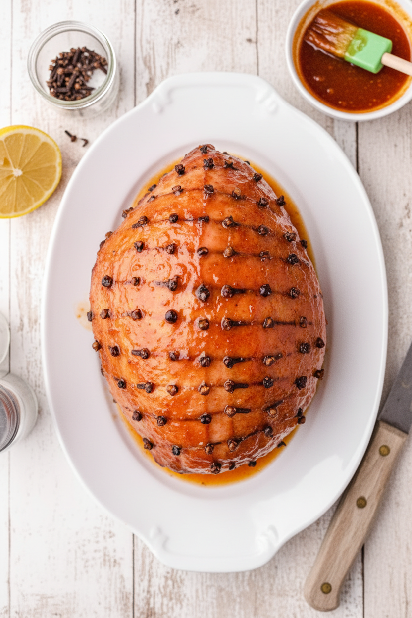 Honey Sriracha Glazed Ham