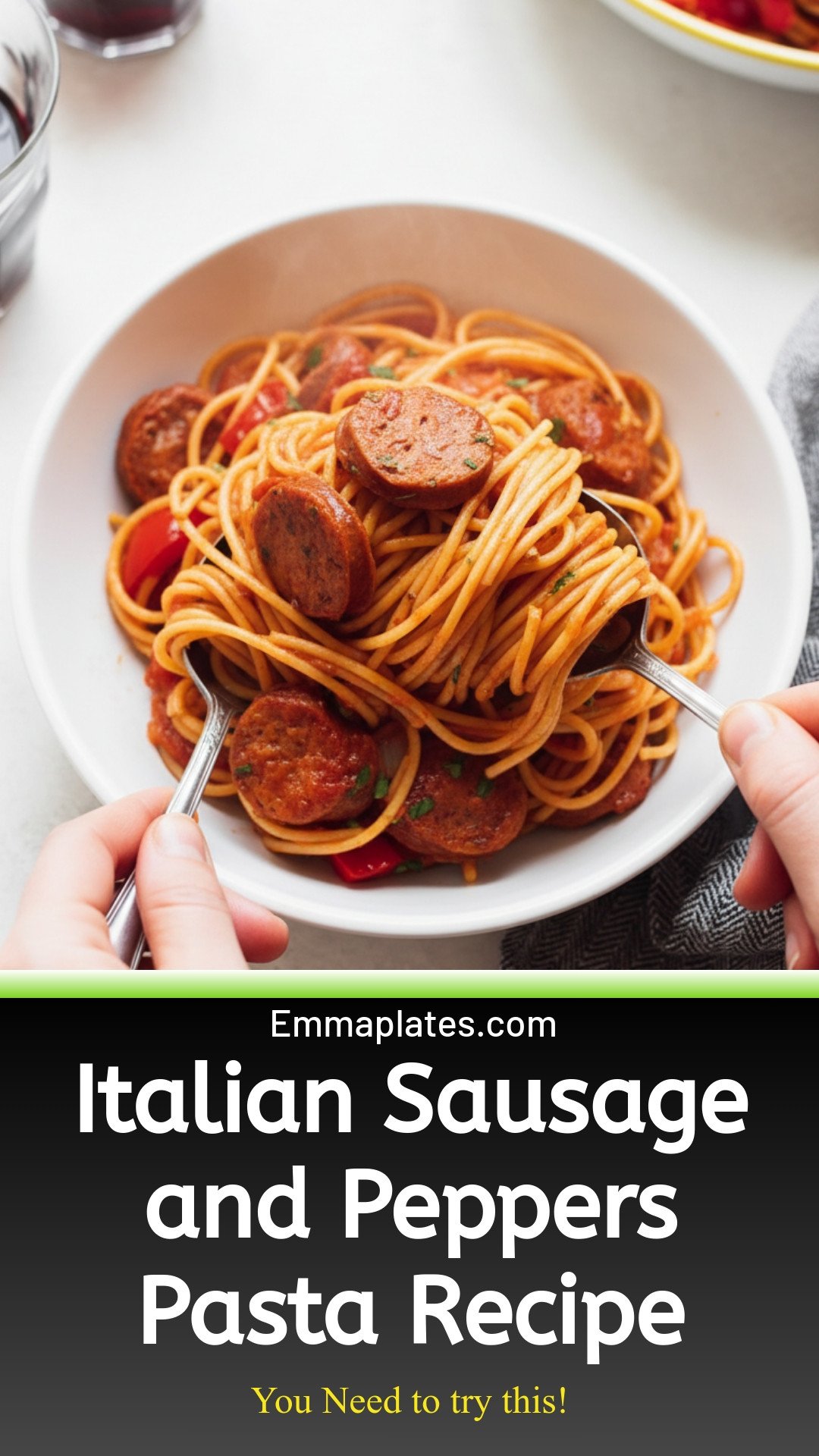 Italian Sausage and Peppers Pasta