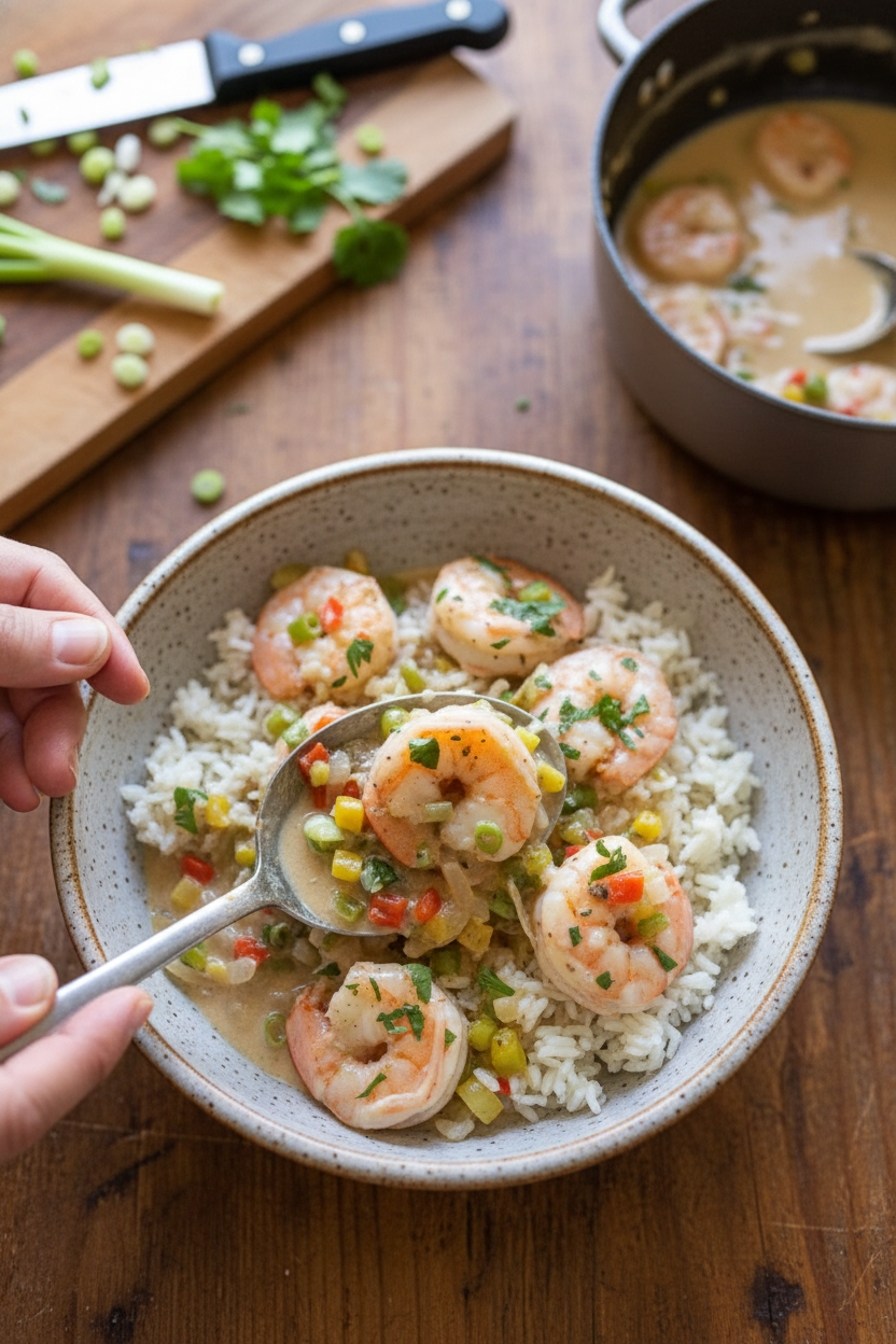 Jamaican Coconut Shrimp Stew