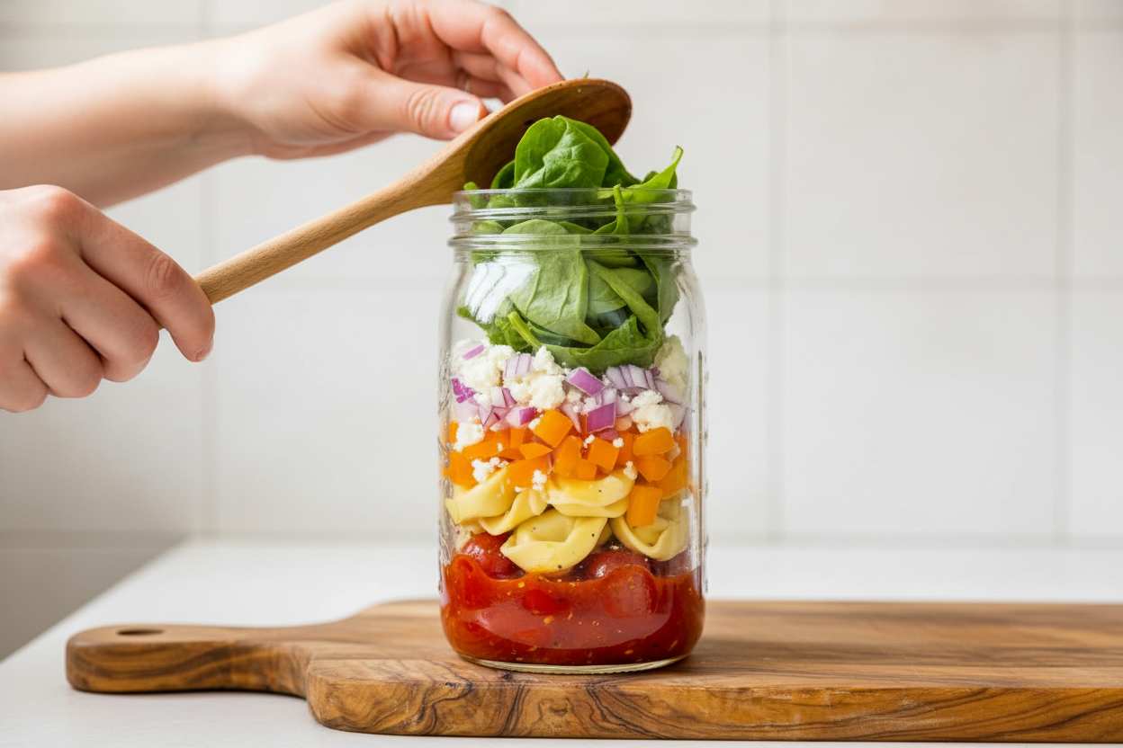 Jarred Tortellini Quick Meal Idea