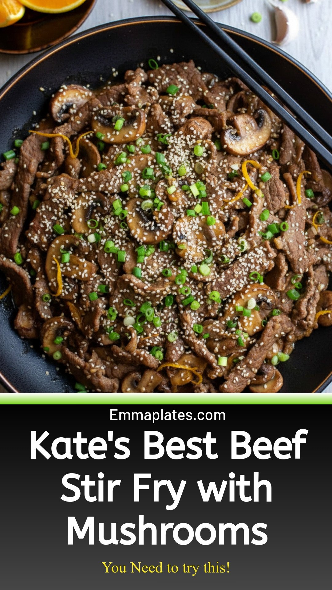 Kate's Best Beef Stir Fry Recipe with Mushrooms